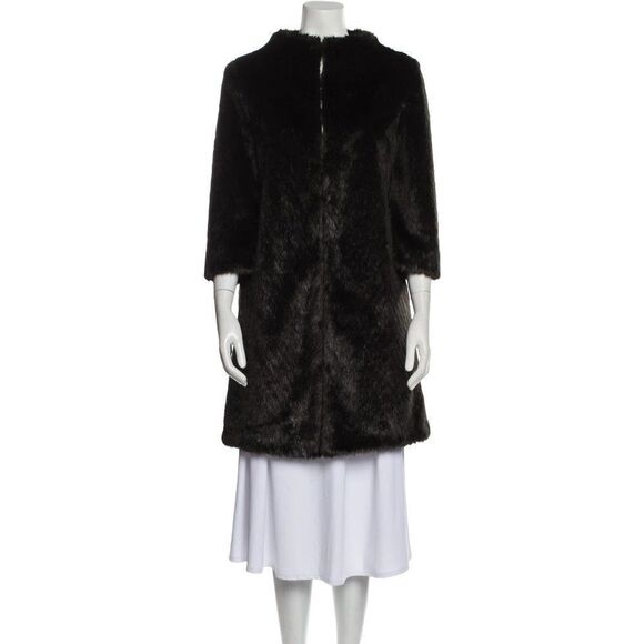 Ted Baker Jackets & Blazers - Ted Baker Faux Fur Long PeaCoat Coat Brown